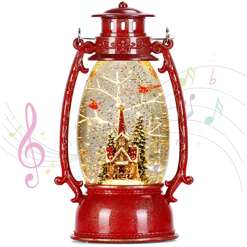 Gabonetako Snow Globe Lantern Eliza