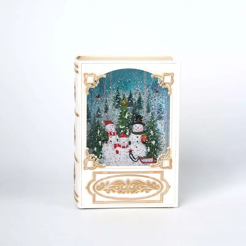 Liburu Zuria Snowman Snowglobe